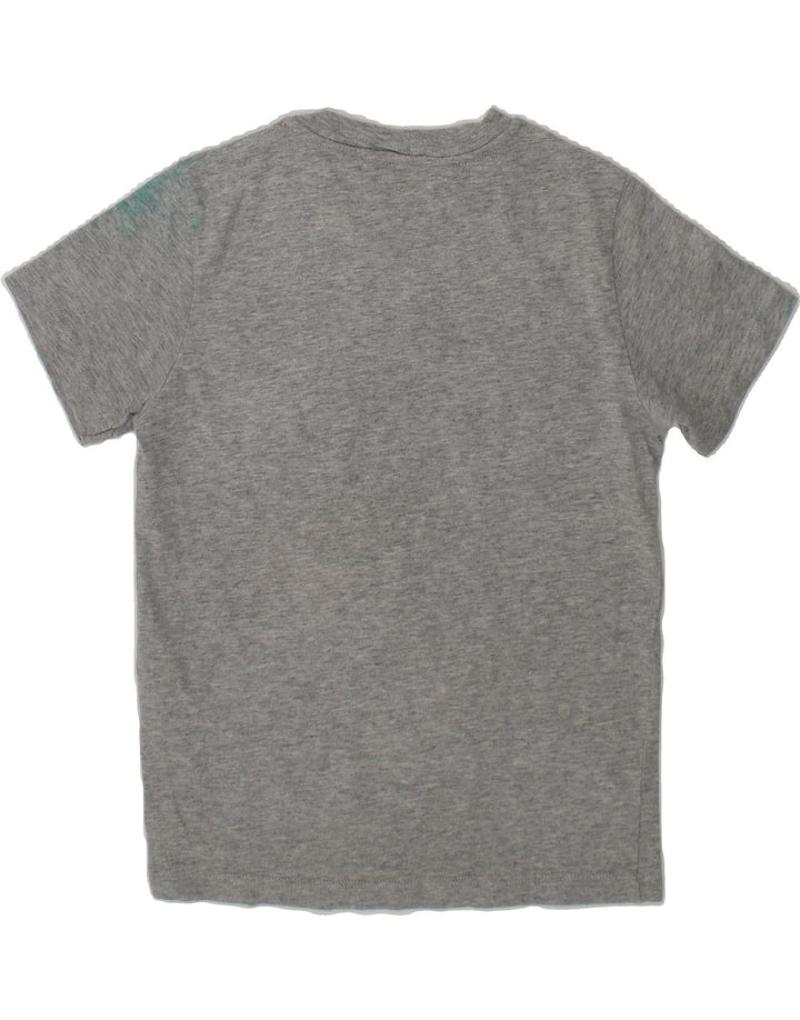 BENETTON Boys Graphic T-Shirt Top 6-7 Years Small  Grey Cotton Vintage Benetton and Second-Hand Benetton from Messina Hembry 