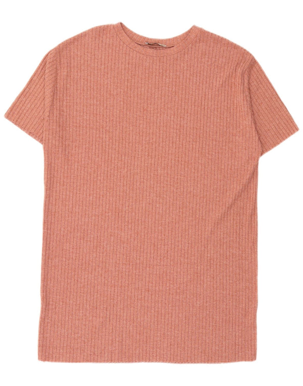 Zara Womens Oversized T-Shirt Dress UK 10 Small Pink