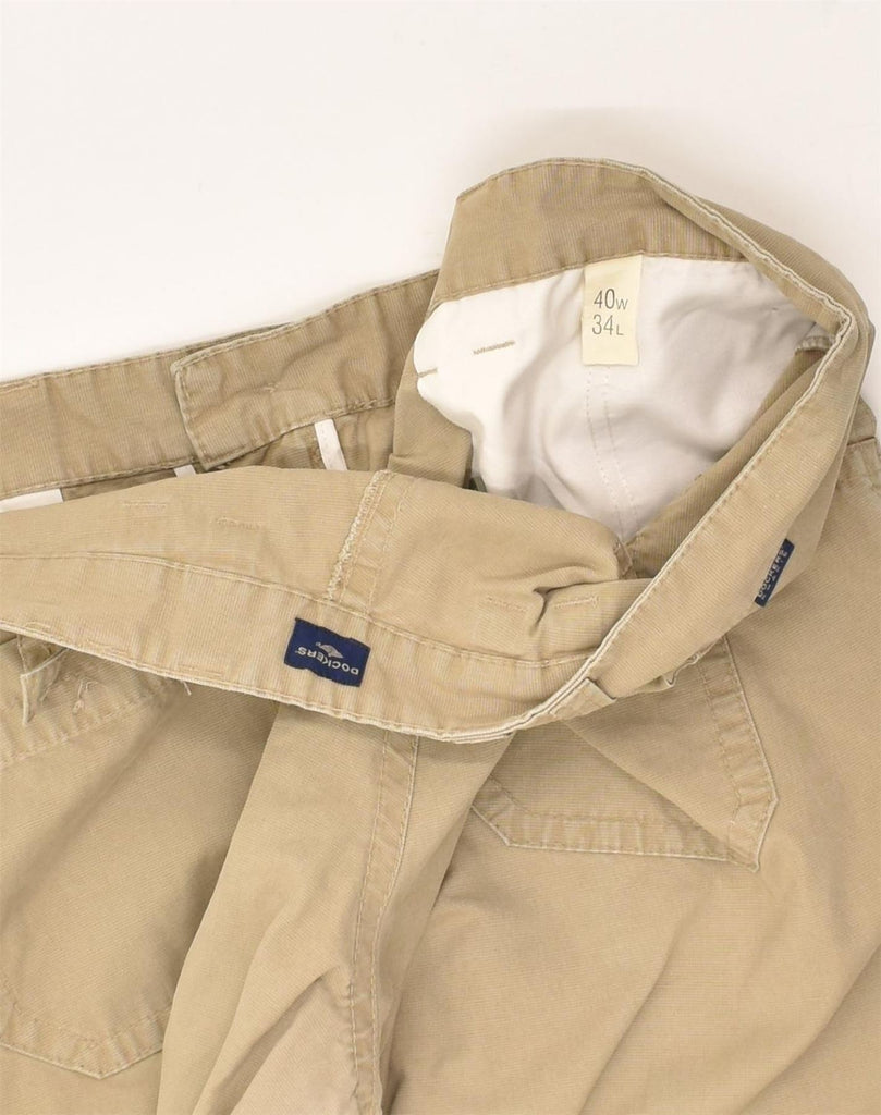 DOCKERS Mens Straight Chino Trousers W40 L34  Beige Cotton | Vintage Dockers | Thrift | Second-Hand Dockers | Used Clothing | Messina Hembry 