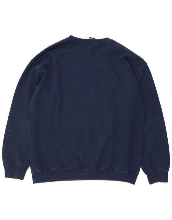 Majestic Mens New York Yankees Graphic Sweatshirt Jumper Large Navy Blue