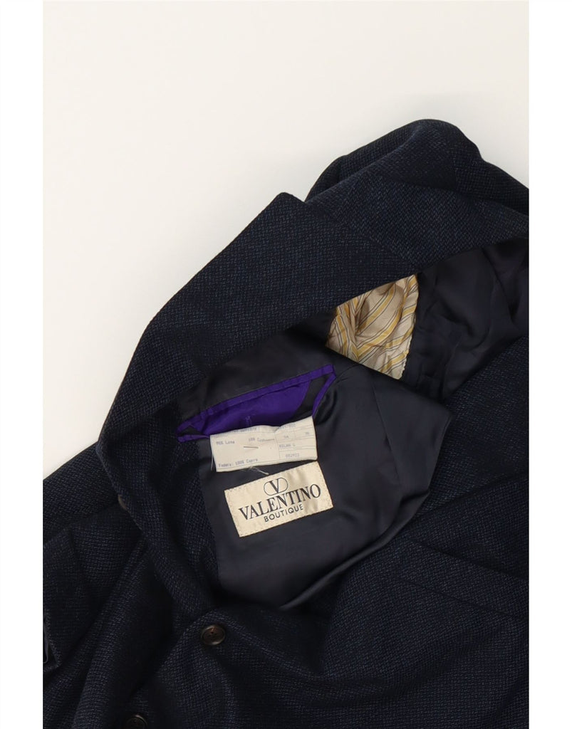 VALENTINO Mens 3 Button Blazer Jacket IT 54 2XL Navy Blue Wool Vintage Valentino and Second-Hand Valentino from Messina Hembry 