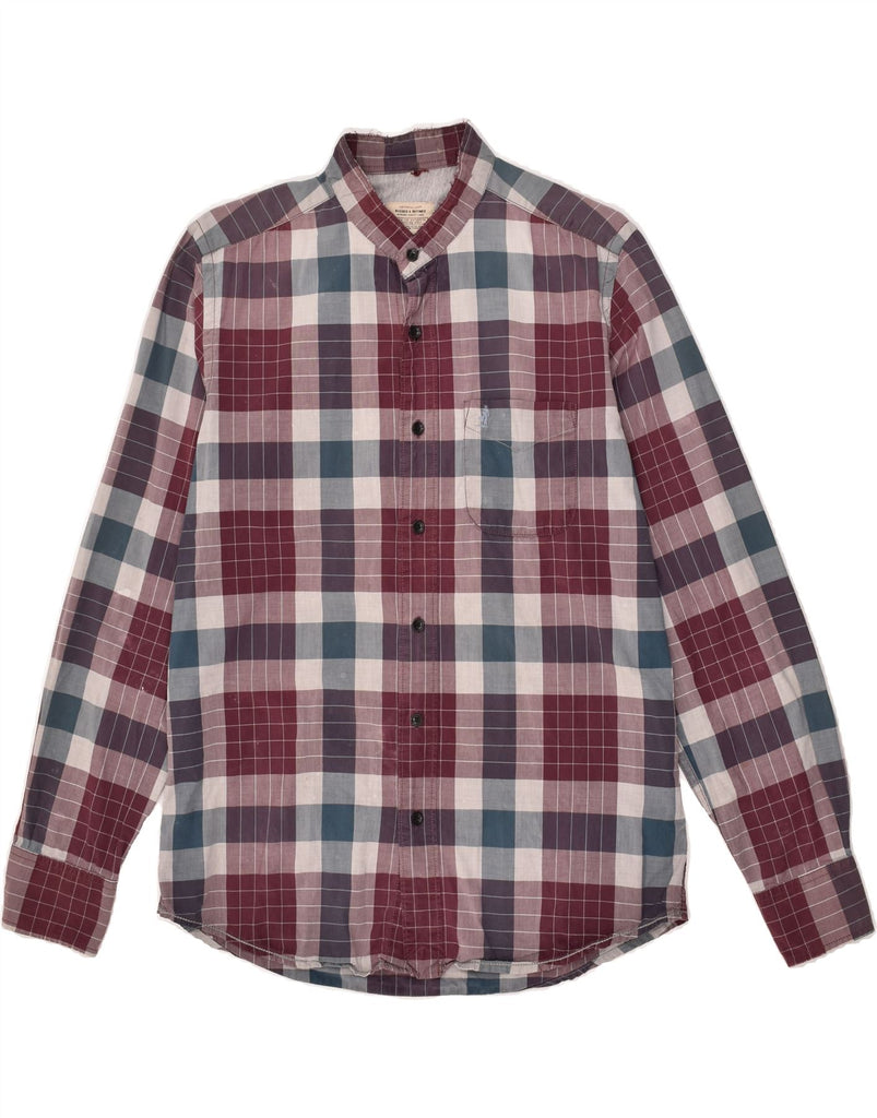 MARLBORO CLASSICS Mens Shirt Medium Blue Check Cotton | Vintage Marlboro Classics | Thrift | Second-Hand Marlboro Classics | Used Clothing | Messina Hembry 