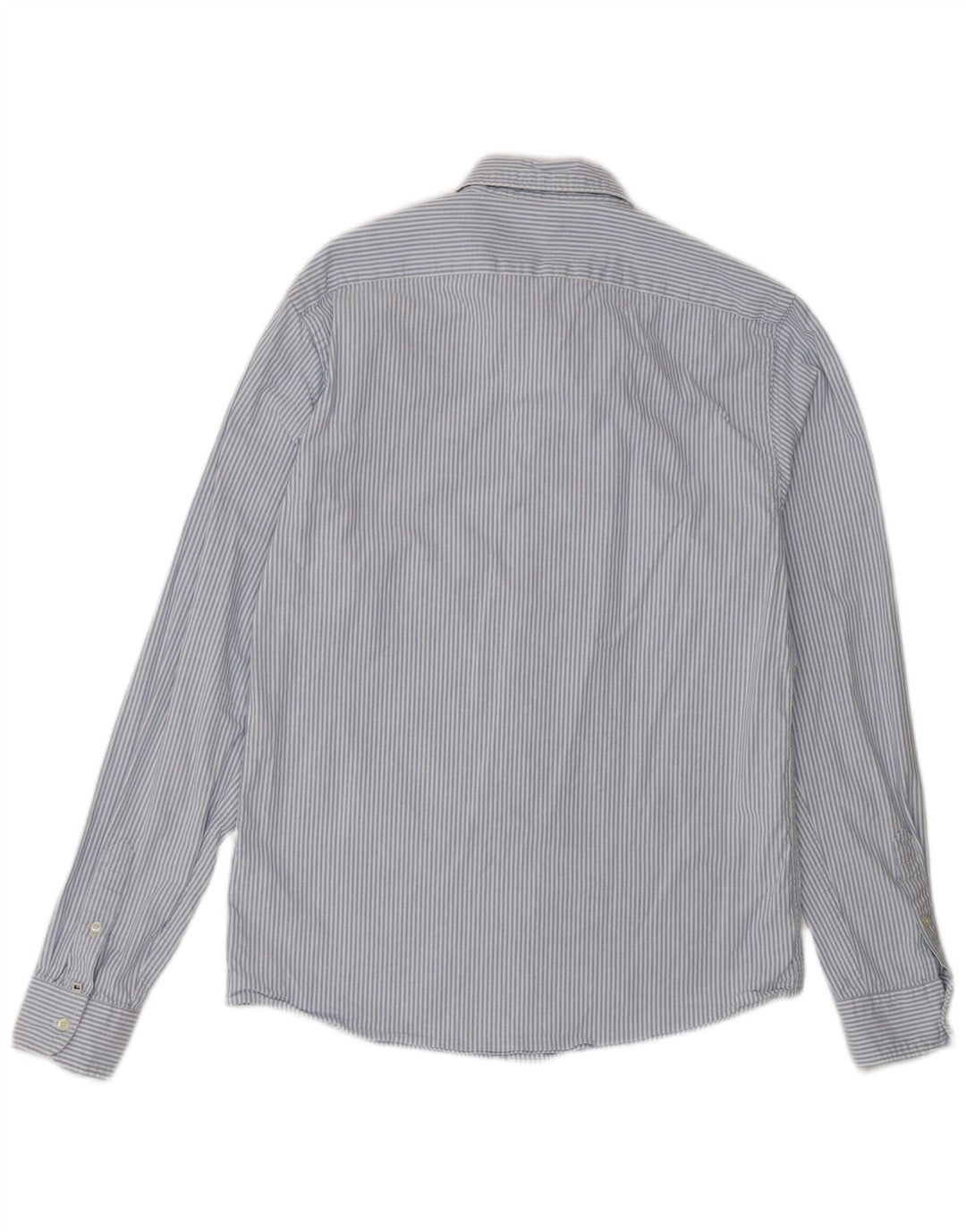 SCOTCH & SODA Mens Shirt Medium Blue Pinstripe Cotton