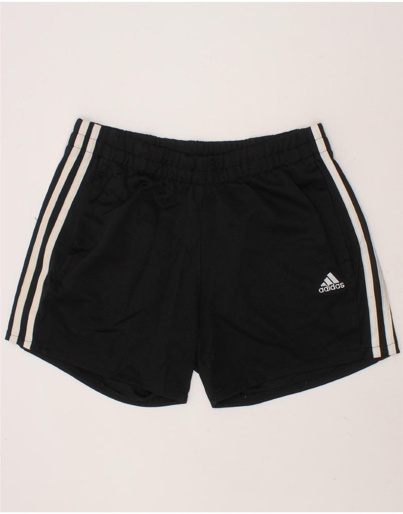 ADIDAS Womens Climalite Sport Shorts UK 12/14 Medium  Black Polyester Vintage Adidas and Second-Hand Adidas from Messina Hembry 