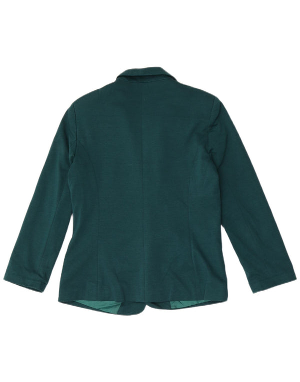 Oasis Womens Open Blazer Jacket UK 12 Medium Green Polyester