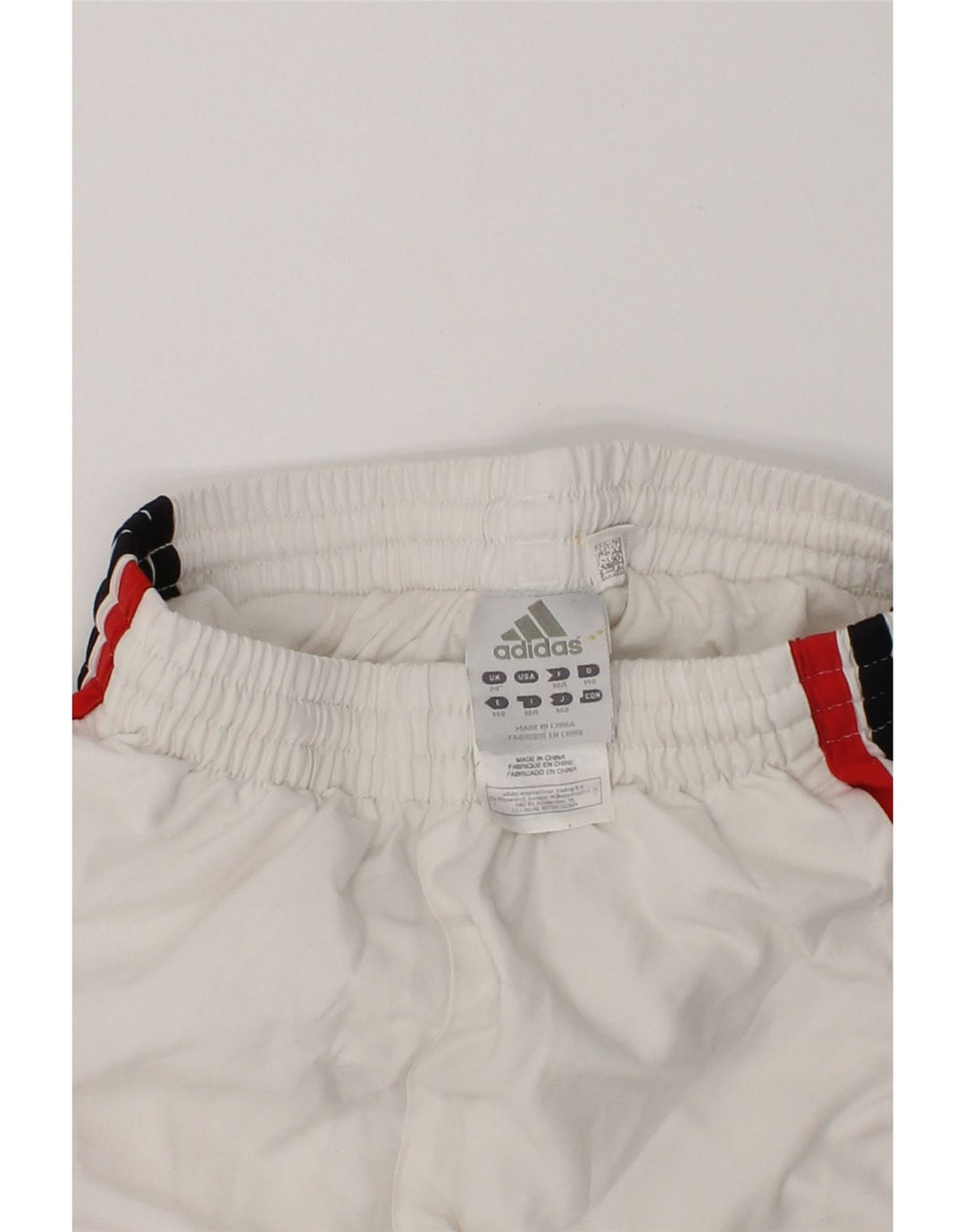 ADIDAS Boys Sport Shorts 9-10 Years White Cotton | Vintage Adidas | Thrift | Second-Hand Adidas | Used Clothing | Messina Hembry 