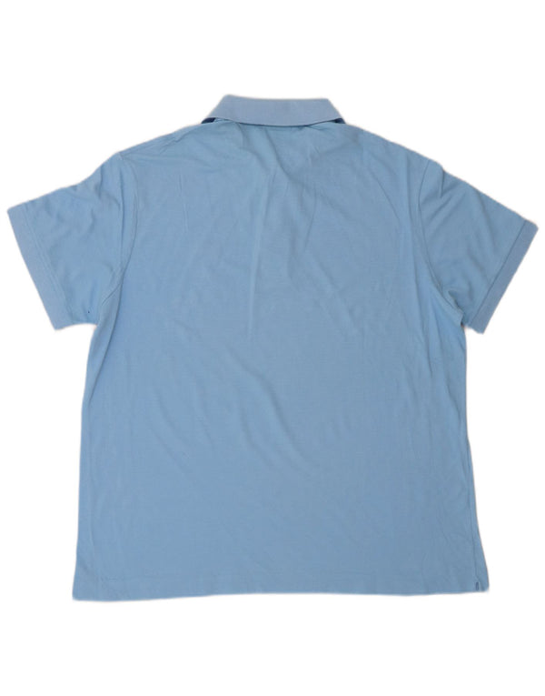 Lacoste Mens Polo Shirt Size 6 XL Blue Cotton