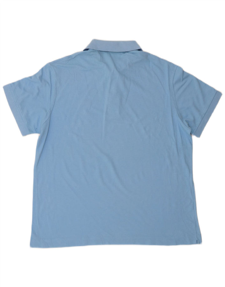 Lacoste Mens Polo Shirt Size 6 XL Blue Cotton
