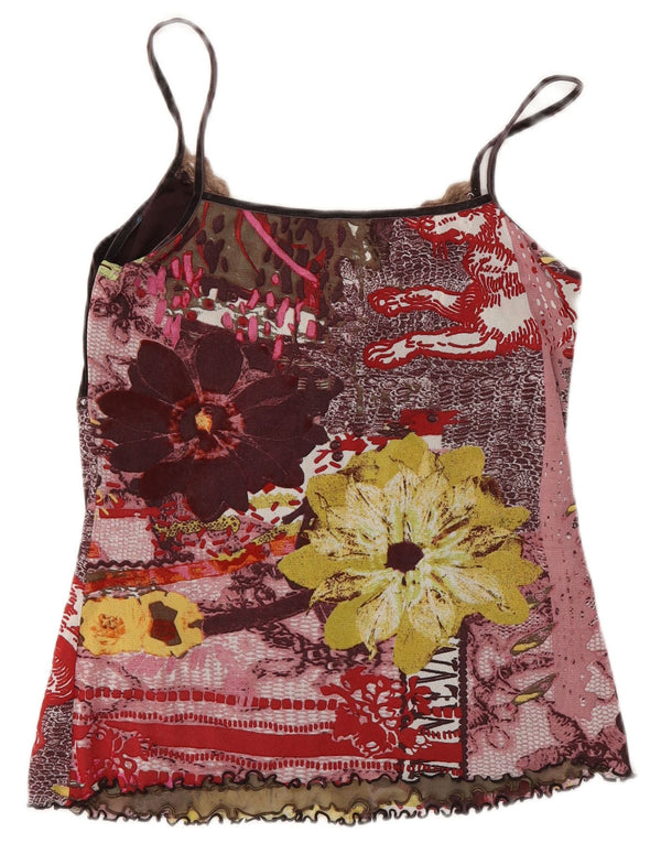 Marc Aurel Womens Cami Top EU 40 Medium Multicoloured Floral Polyamide