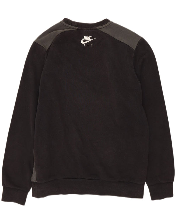 Nike Mens Graphic Sweatshirt Jumper Medium Black Cotton