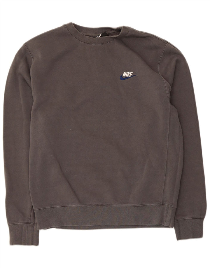 Nike Mens Sweatshirt Jumper Small Grey Cotton