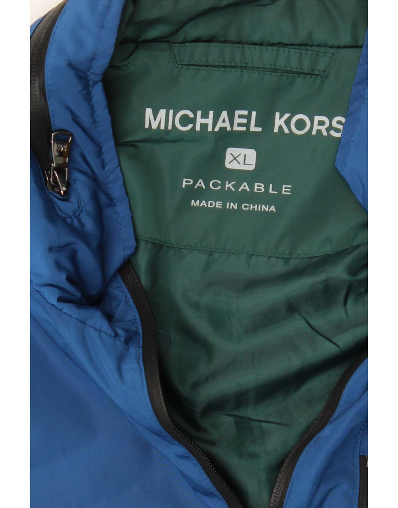 MICHAEL KORS Mens Bomber Jacket UK 42 XL Blue Polyester Vintage Michael Kors and Second-Hand Michael Kors from Messina Hembry 
