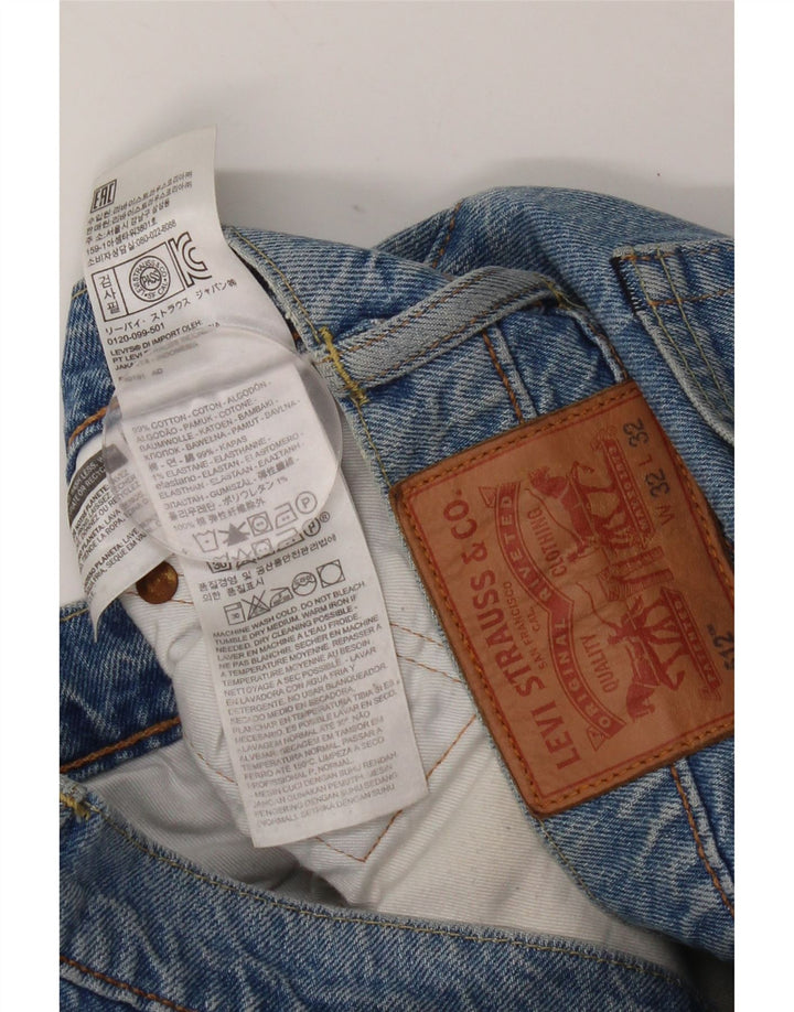 Levi's Womens 512 Slim Tapered Jeans W32 L28 Blue Cotton