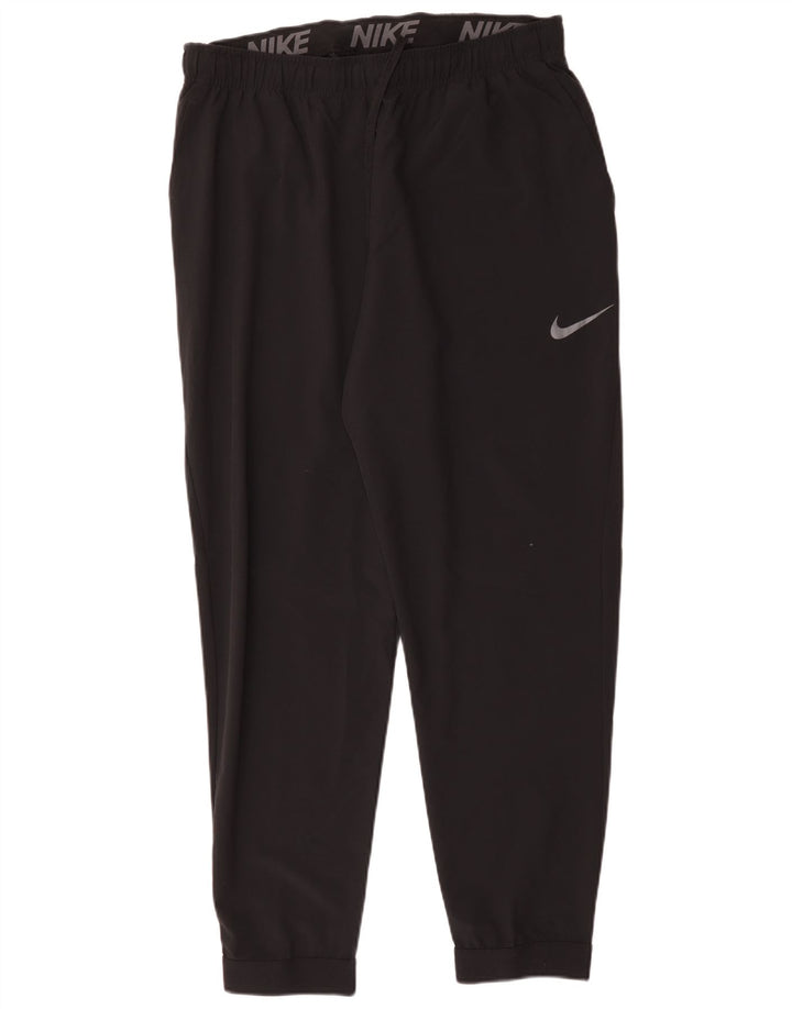 Nike Mens Dri Fit Tracksuit Trousers Joggers XL  Black Polyester