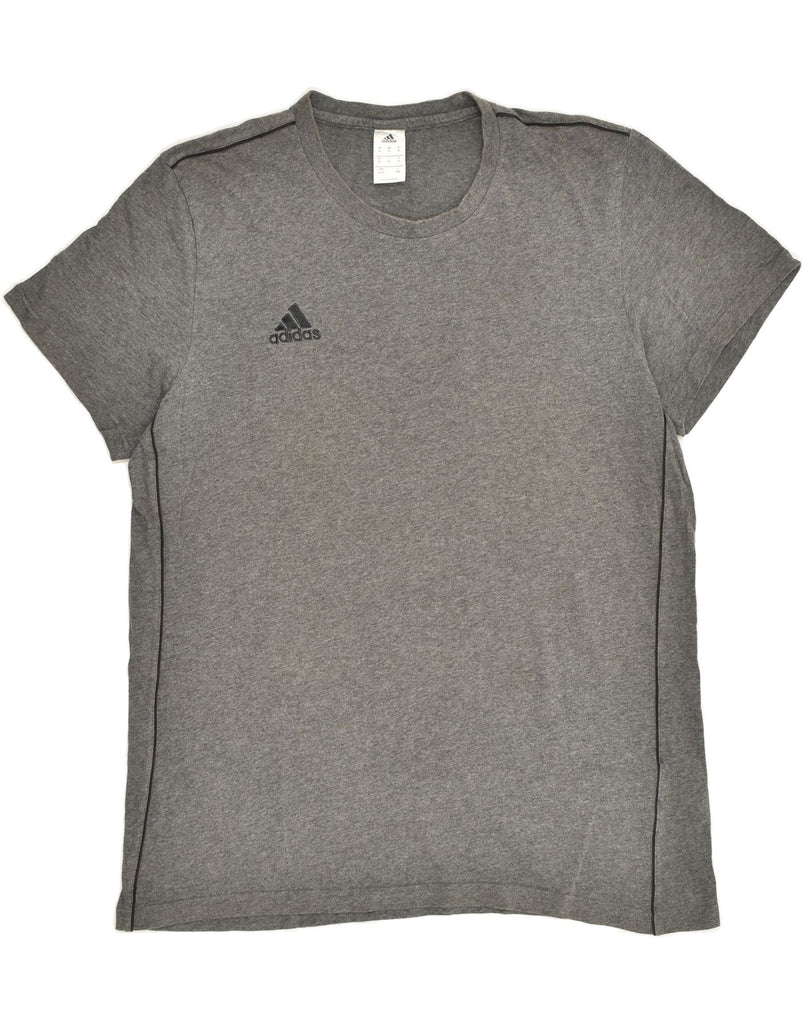 ADIDAS Mens T-Shirt Top XL Grey Cotton | Vintage Adidas | Thrift | Second-Hand Adidas | Used Clothing | Messina Hembry 