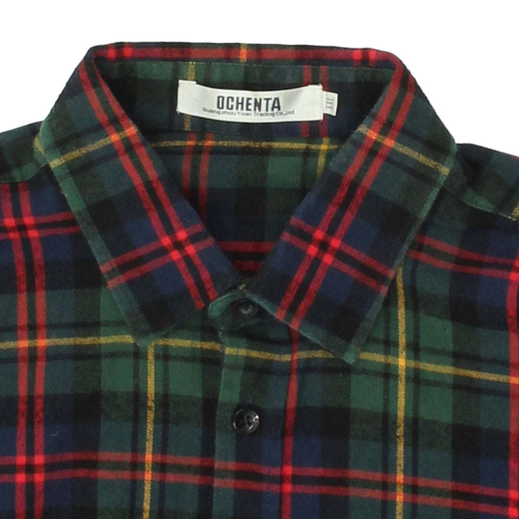 Ochenta Mens Multicoloured Plaid Check Cotton Shirt | Vintage Lumberjack VTG | Vintage Messina Hembry | Thrift | Second-Hand Messina Hembry | Used Clothing | Messina Hembry 