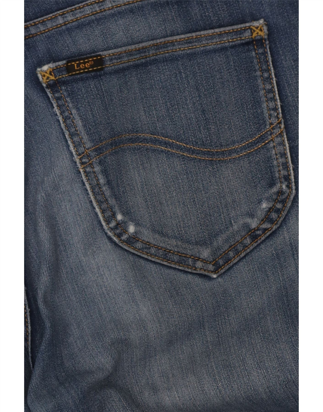 Lee Mens Rider Slim Jeans W34 L32 Blue Cotton