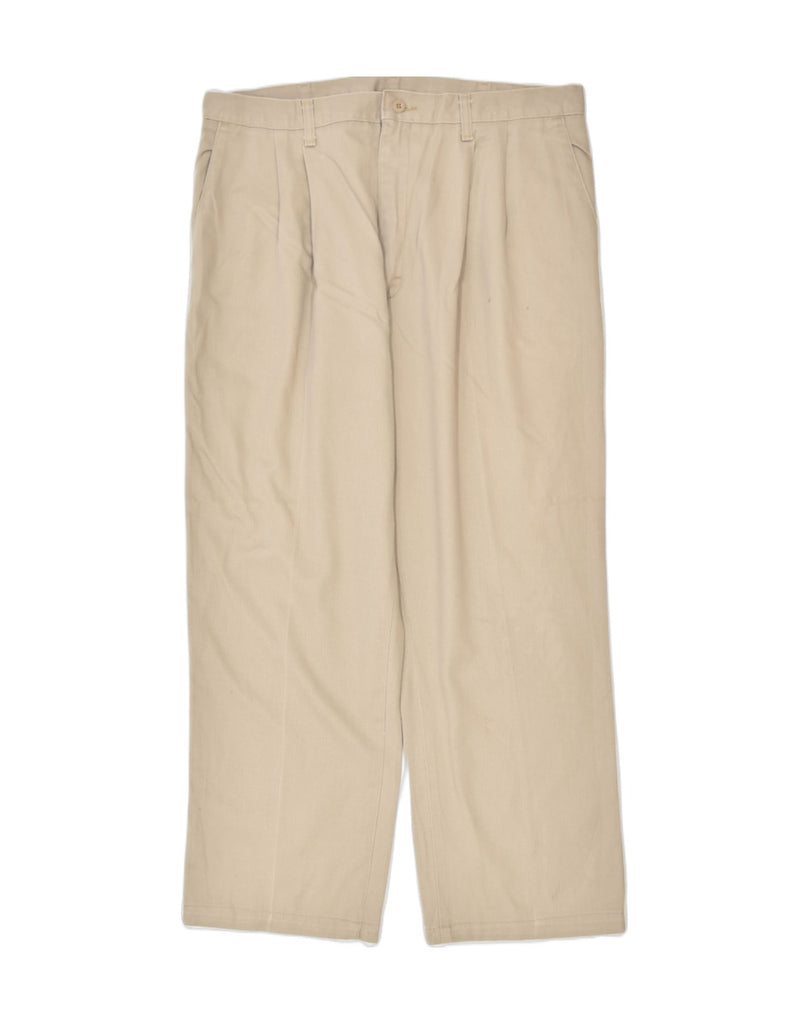 WRANGLER Mens Pegged Chino Trousers W38 L30 Beige Cotton | Vintage | Thrift | Second-Hand | Used Clothing | Messina Hembry 