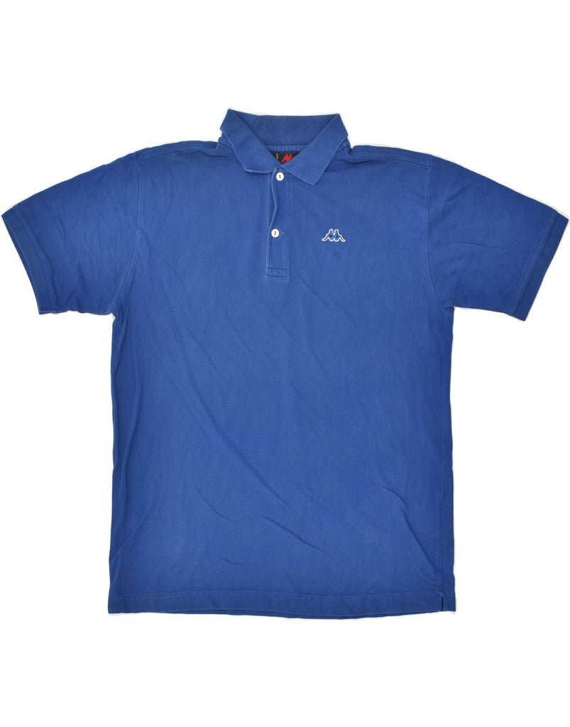 KAPPA Mens Polo Shirt Medium Blue Cotton | Vintage Kappa | Thrift | Second-Hand Kappa | Used Clothing | Messina Hembry 