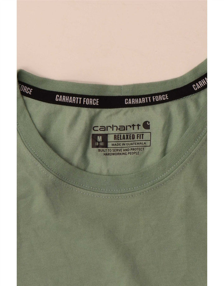 Carhartt Womens Relaxed Fit Vest Top UK 8/10 Medium Green Polyester