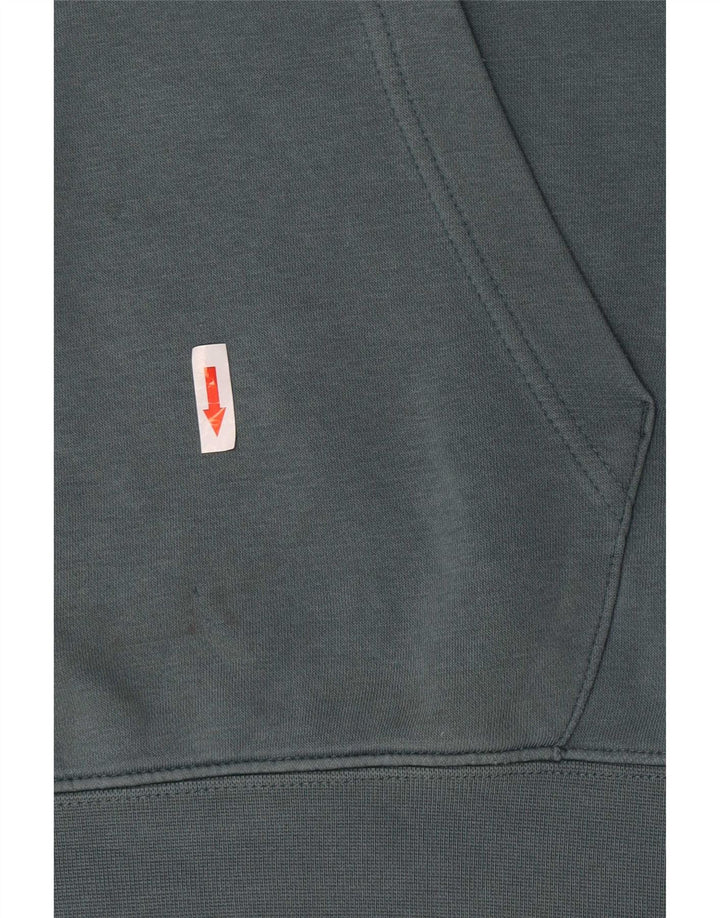 Nike Mens Hoodie Jumper Small Blue Cotton
