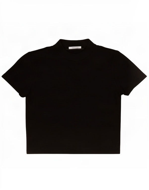 Zara Womens Crop Blouse Top UK 10 Small Black
