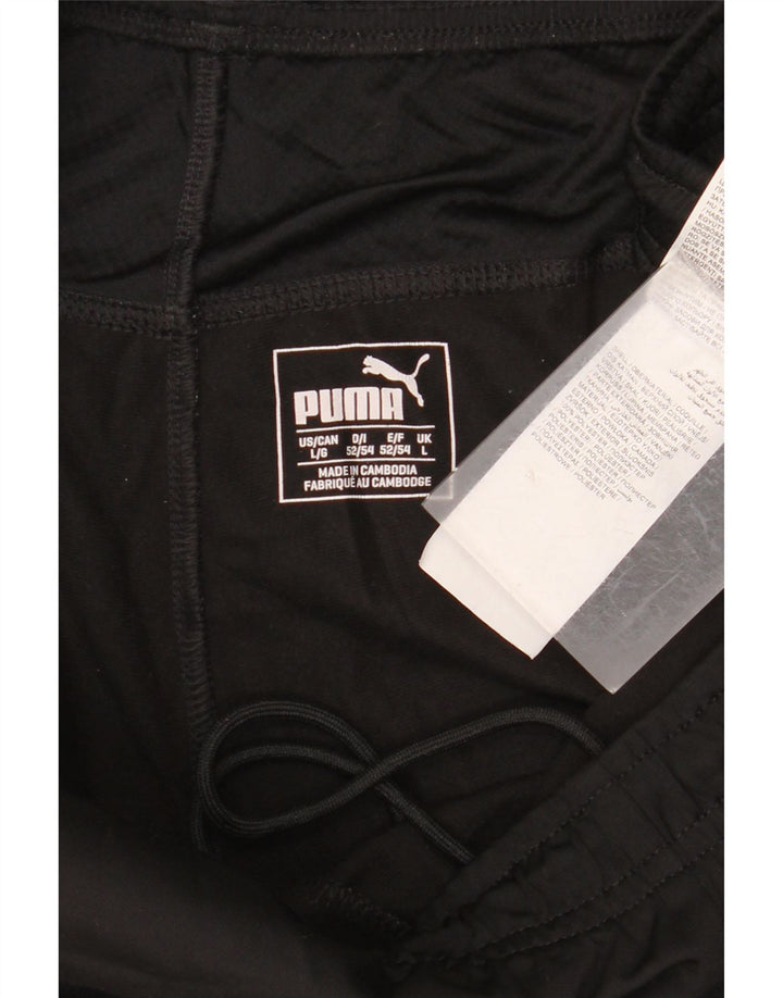 PUMA Mens Graphic Tracksuit Trousers Large  Black Polyester