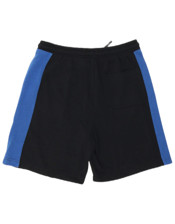 Kappa Mens Sport Shorts Medium Black Colourblock Cotton Sports