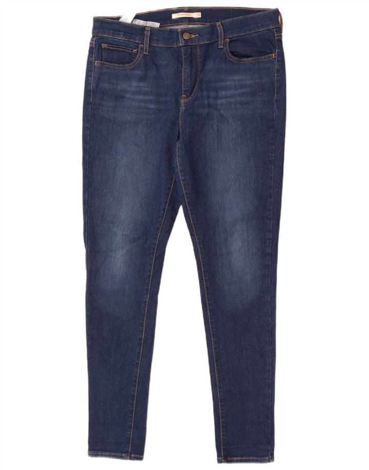 Levi's Womens 710 Super Skinny Jeans W32 L30 Blue Cotton