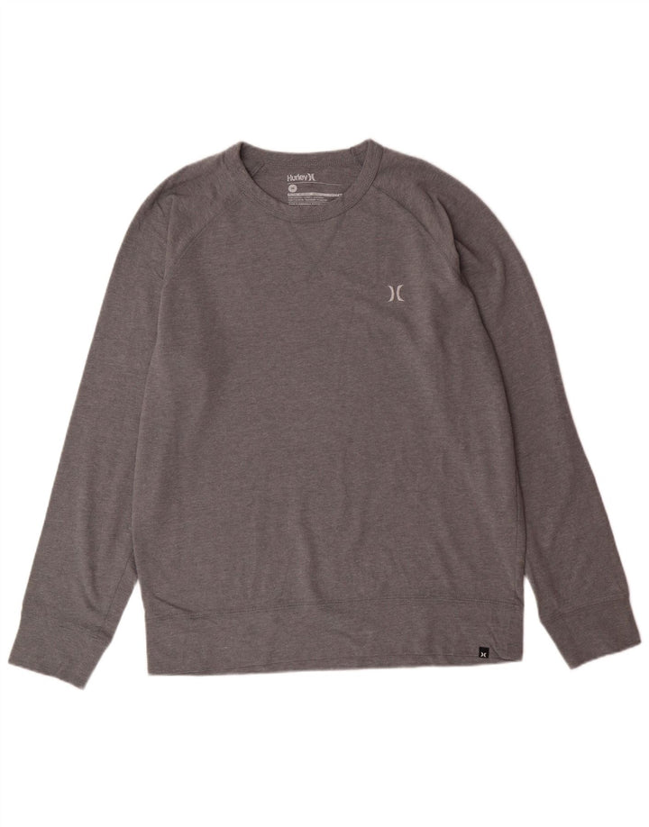 HURLEY Mens Sweatshirt Jumper Medium Grey Cotton