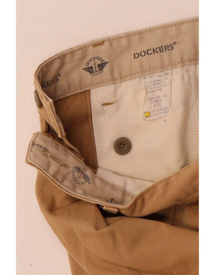 Dockers Mens Pegged Chino Trousers W33 L30 Beige