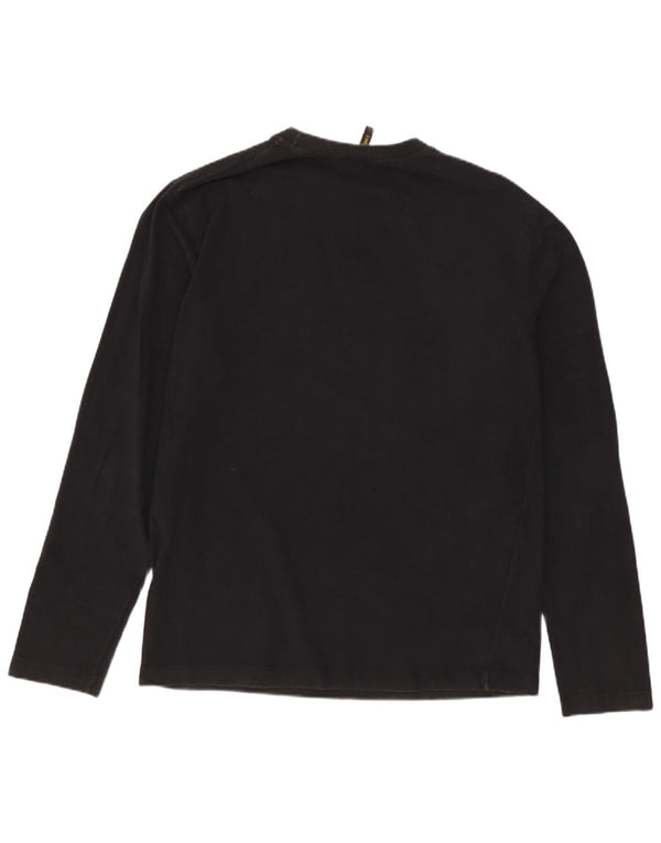 LEE Mens Top Long Sleeve Medium Black Cotton