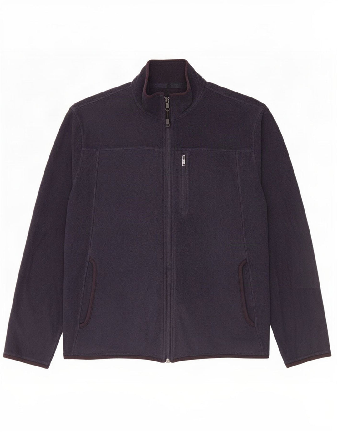 Marks & Spencer Mens Regular Fit Fleece Jacket UK 38 Medium Navy Blue
