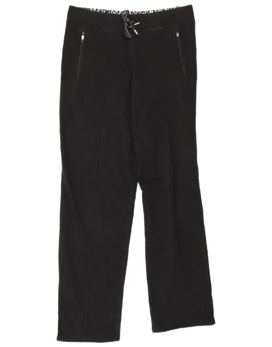 Marks & Spencer Womens Tracksuit Trousers UK 10 Small Black Cotton
