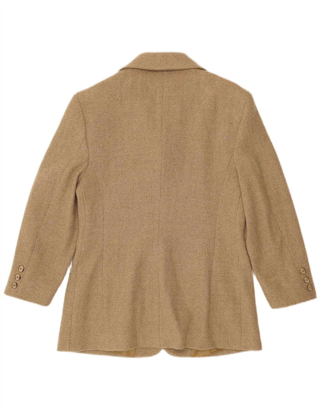 Henry Cottons Womens 4 Button Blazer Jacket IT 46 Large Beige Wool
