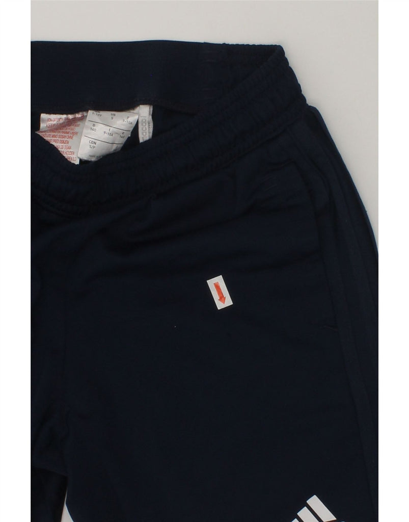 ADIDAS Boys Climacool Graphic Sport Shorts 9-10 Years Navy Blue Polyester | Vintage Adidas | Thrift | Second-Hand Adidas | Used Clothing | Messina Hembry 