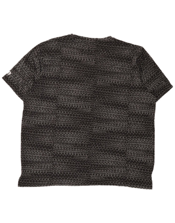 RUSSELL ATHLETIC Mens Graphic T-Shirt Top UK 54/56 3XL Black