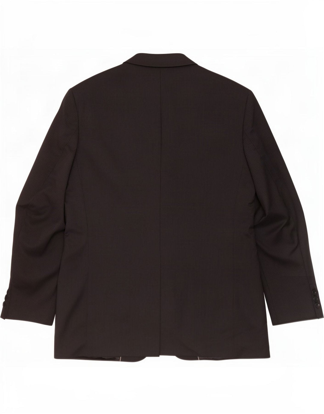 Marks & Spencer Mens 3 Button Blazer Jacket UK 44 XL Black Pinstripe Wool