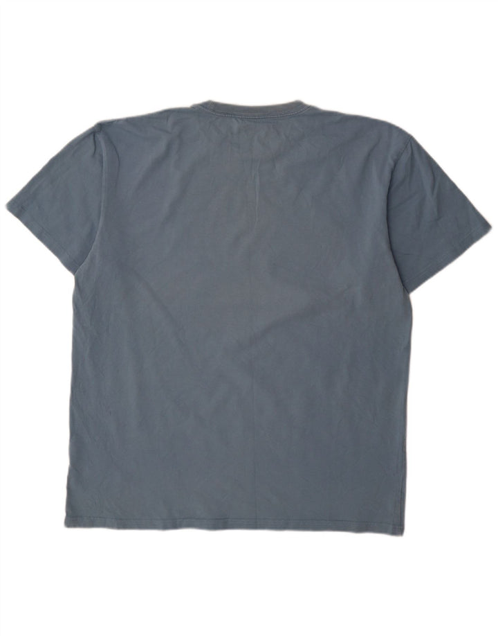 Carhartt Mens T-Shirt Top XL Blue Cotton