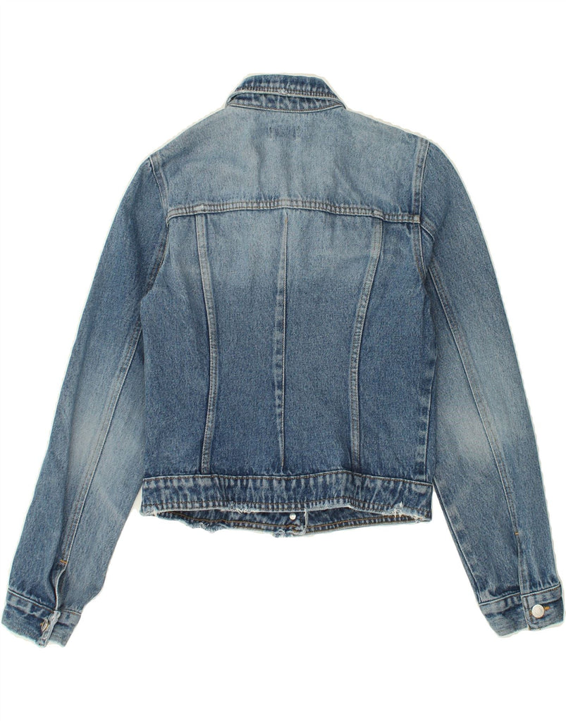 PINKO Womens Denim Jacket UK 8 Small  Blue | Vintage Pinko | Thrift | Second-Hand Pinko | Used Clothing | Messina Hembry 