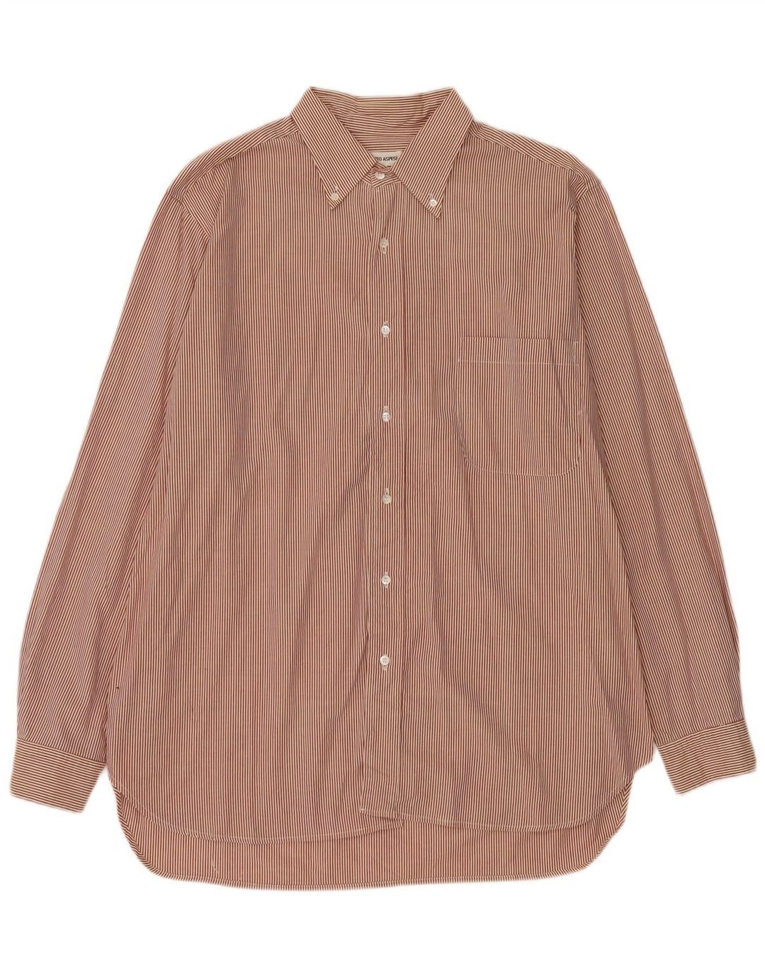 Alberto Aspesi Mens Shirt Size 43 17 XL Red Striped