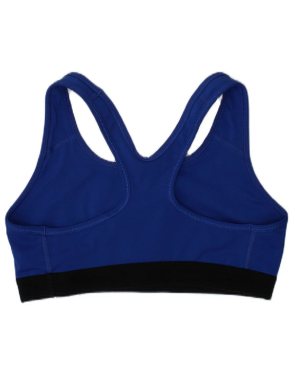 Nike Womens Sport Bra Top Small Blue Polyester Sports