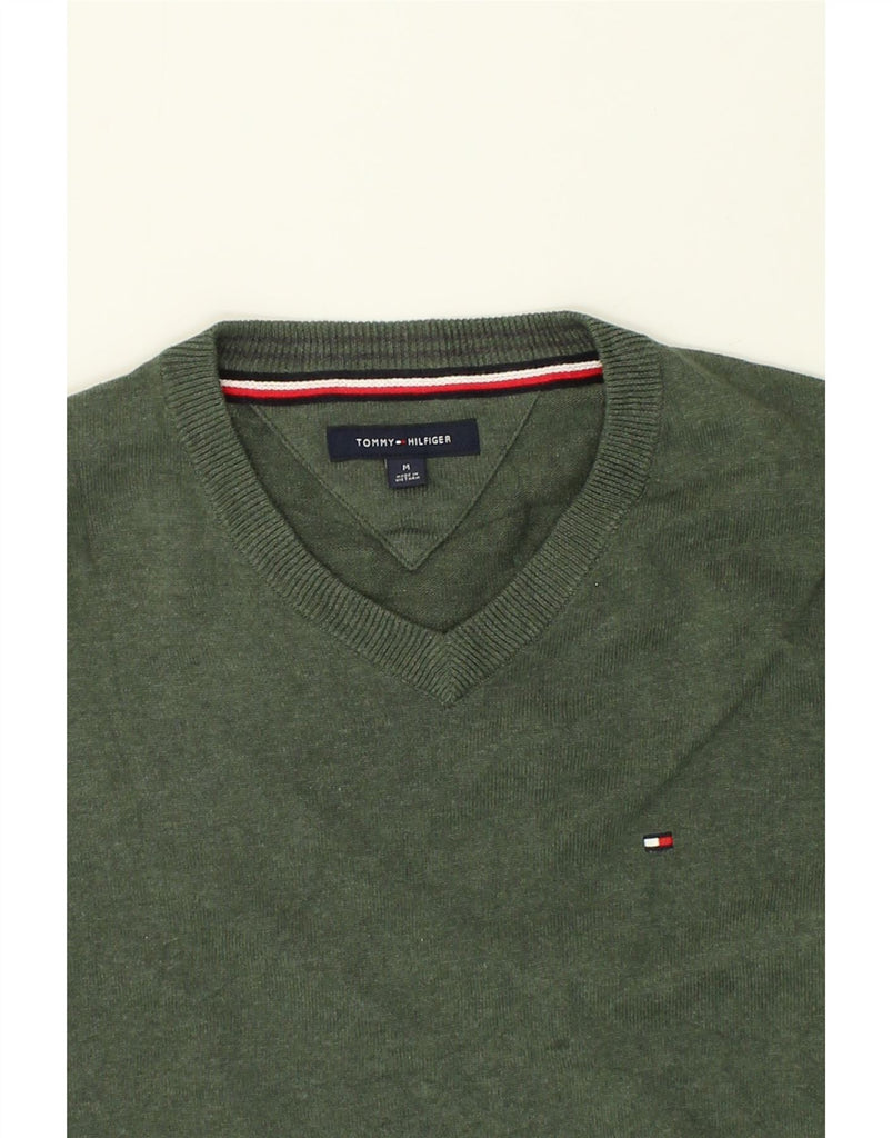 Mens V-Neck Jumper Sweater Medium | Vintage Tommy Hilfiger | Thrift | Second-Hand Tommy Hilfiger | Used Clothing | Messina Hembry 
