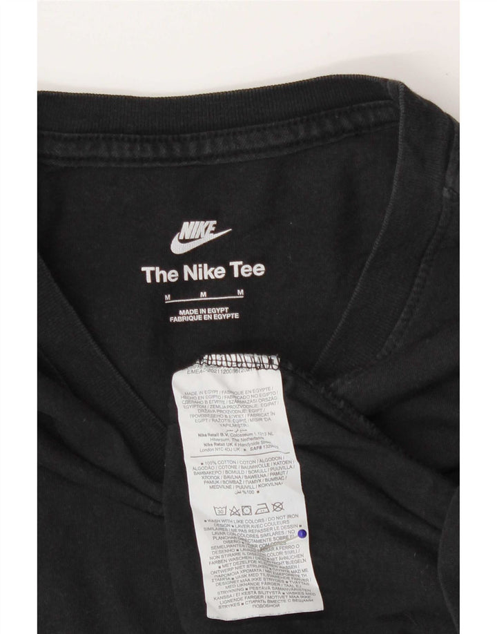 Nike Mens T-Shirt Top Medium Black Cotton