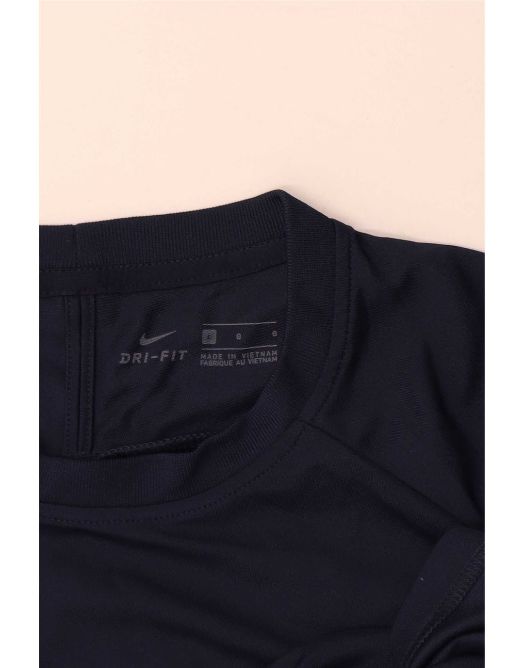 Nike Mens Dri Fit T-Shirt Top Large Navy Blue Colourblock