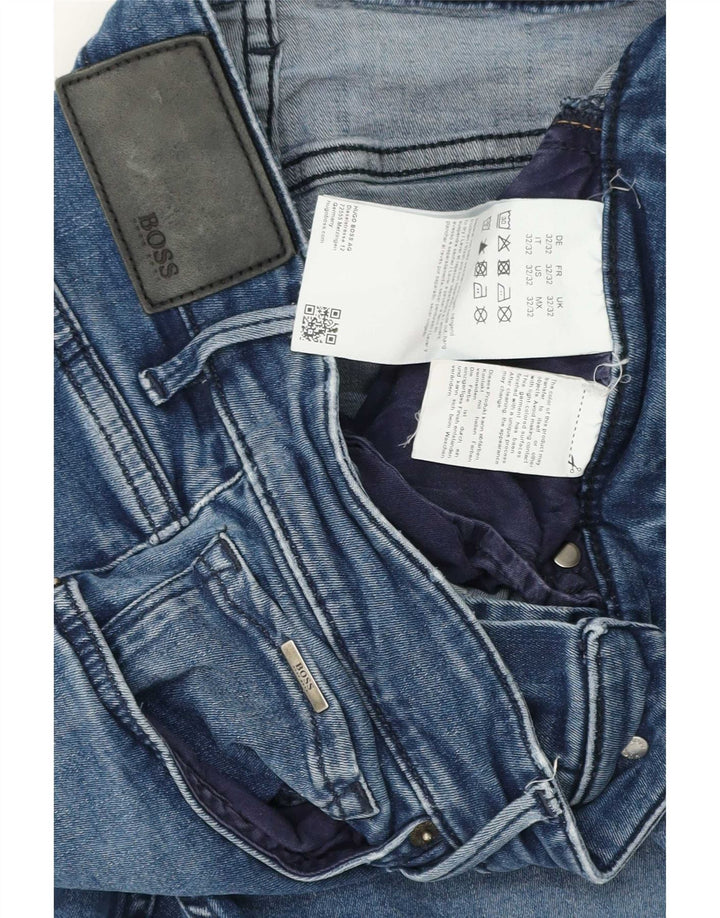 Hugo Boss Womens Slim Jeans W32 L32 Blue Cotton