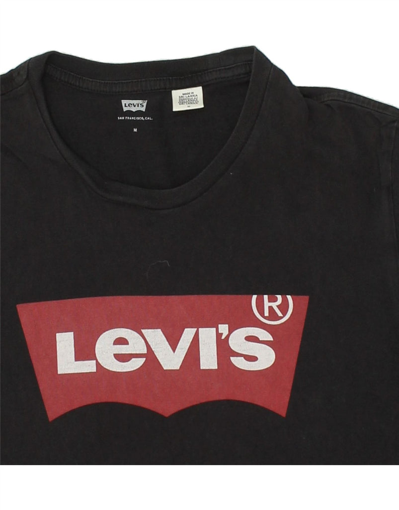 LEVI'S Mens Graphic T-Shirt Top Medium Black | Vintage Levi's | Thrift | Second-Hand Levi's | Used Clothing | Messina Hembry 