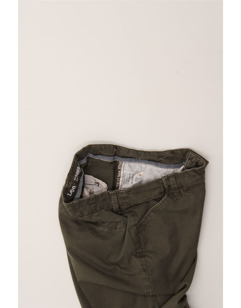 LEE Womens Tailored Fit Slim Casual Trousers US 8 Medium W28 L29 Khaki Vintage Lee and Second-Hand Lee from Messina Hembry 