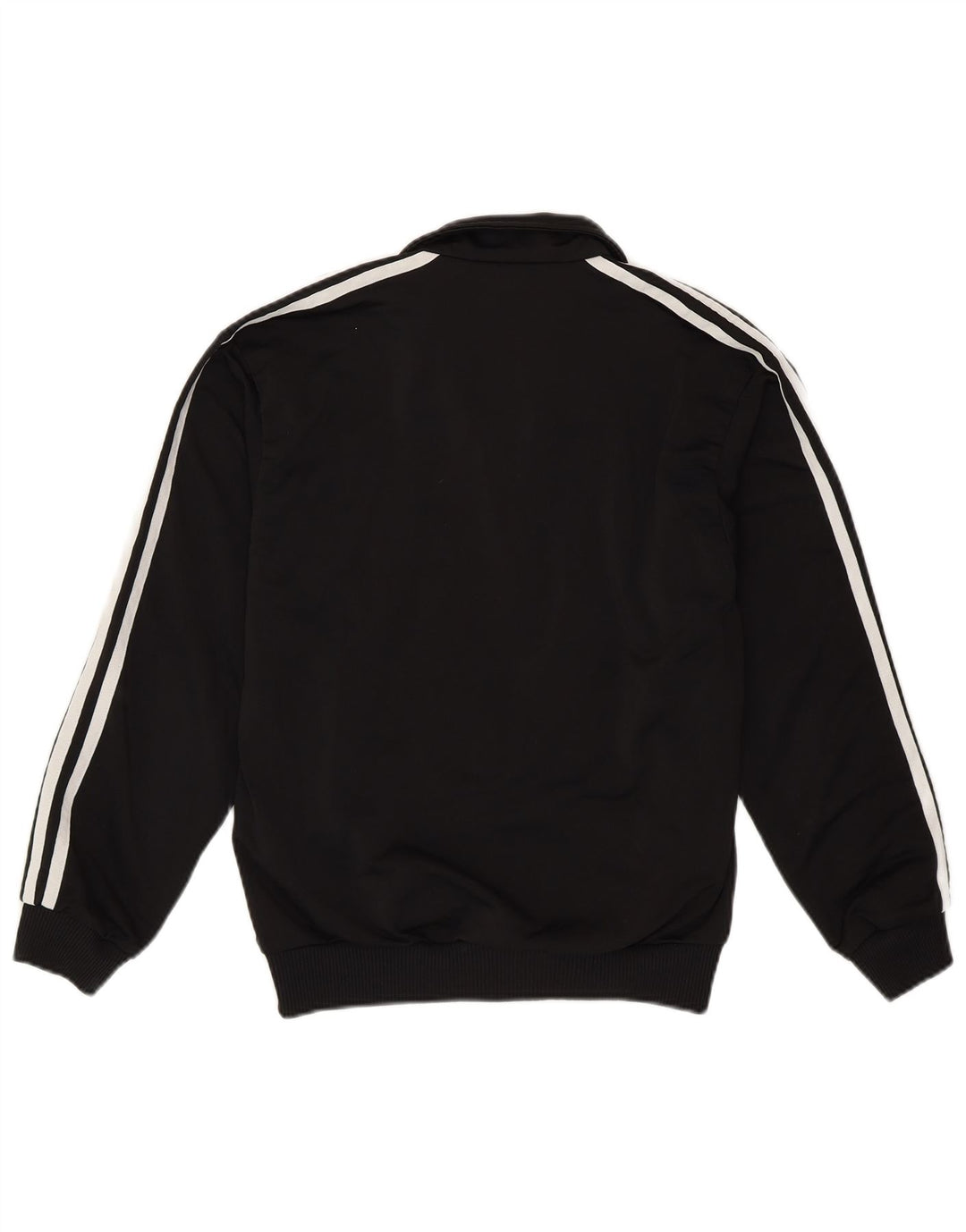 Adidas Boys Tracksuit Top Jacket 11-12 Years Black Polyester