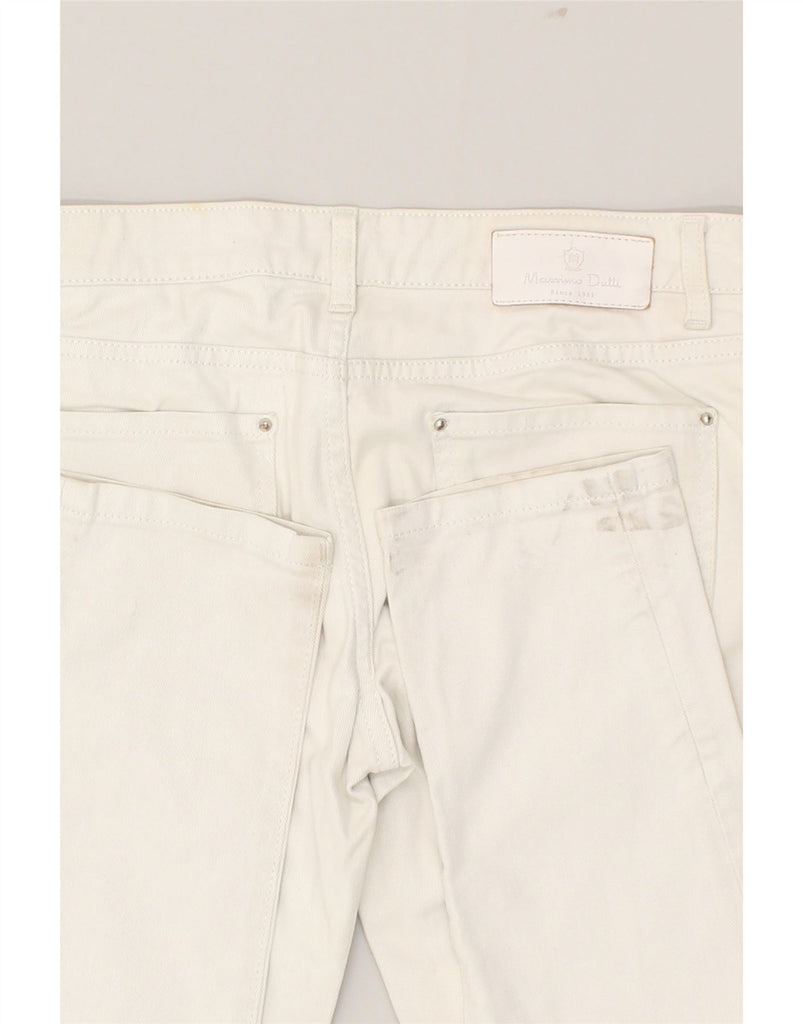 MASSIMO DUTTI Womens Slim Jeans EU 38 Small W30 L29 White | Vintage Massimo Dutti | Thrift | Second-Hand Massimo Dutti | Used Clothing | Messina Hembry 